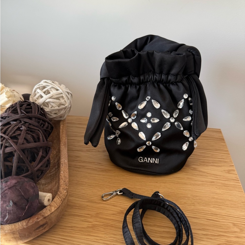 14 - *Like New* GANNI Black Occasion Top Handle Bag - Picture 4 of 8